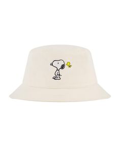 in stock Bucket Hat White, Snoopy And Woodstock, Woodstock, Bucket Hat, Peanut, Pick Up, Snoopy, In Store, Buy Online