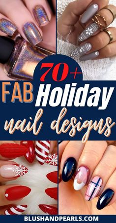 70+ Winter Nail Designs To Rock This Season - Blush & Pearls Winter Manicures, Essie Nail Colors, Opi Nail Colors, New Years Eve Nails, 2024 Nails, French Pink, Holiday Nail Designs, Holiday Nail, Pink Winter