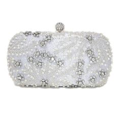 New to our Millennium collection, This beautiful romantic Beige crystal leaves embroidered and beads bridal clutch bag is made of very fine quality of crystal, beads rhinestones, fabric and metal and it comes with two chains, one chains length is 15 inches for a shoulder bad 46 inches long os cross body bag Detachable chain for your Big day! ► ABOUT YOUR ORDER * All items are neatly packaged in our beautiful jewelry boxes and elegant organza bags. * All items are 100% gift-ready. * Each order comes with a personalized handwritten card and a branded Millennium Bride jewelry cloth. * Each order comes with a free gift. ► PERSONALIZTION * If your order is a gift, you may contact us with the recipient's name or a message, and we'll print a personalized card that will be elegantly packaged with Rectangular Embroidered Evening Bag For Wedding, Glamorous White Evening Bag For Wedding, Beaded Rectangular Bag For Reception, Rectangular Beaded Bag For Reception, Elegant Wedding Bags With Pearl Embroidery, Glamorous White Embellished Clutch, Elegant Evening Bag With Pearl Embroidery For Wedding, Glamorous Wedding Bags With Pearl Embroidery, Silver Bags With Pearl Embroidery In Rectangular Shape