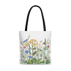 This practical, high-quality Tote Bag is available in three sizes. All over print provides comfort with style at the beach or out in town. Made from reliable materials, lasting for seasons. .: 100% Polyester .: Boxed corners .: Black cotton handles .: Black liningImage by [mart / Shutterstock]Image by [mart / Shutterstock] Botanical White Tote Bag, White Botanical Tote Bag, Green Nature-inspired Bag For Everyday Use, White Botanical Bag For Daily Use, White Botanical Bags For Daily Use, Nature-inspired Green Bags For Everyday Use, White Botanical Style Bag For Spring, Spring Botanical Rectangular Bags, Nature-inspired Tote Bag For Daily Use