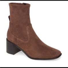 New, Only Tried On In The House. Size 8 Fall Suede Mid-calf Boots Medium Width, Suede Square Toe Heeled Boots For Fall, Square Toe Suede Heeled Boots For Fall, Fall Suede Boots With Square Toe, Fall Suede Ankle-high Heeled Boots, Casual Square Toe Heeled Boots For Fall, Casual Leather Heeled Boots For Fall, Casual Suede Mid-calf Boots With Almond Toe, Casual Square Toe Boots For Fall