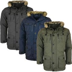 Top Seller for Mens Parka Parker Padded Lined Winter Jacket Faux Fur Hooded Coat New S-Xl, Womens Coats Jackets Hooded Parka With Faux Fur Lining, Outdoor Long Sleeve Puffer Jacket With Faux Fur Lining, Hooded Parka With Fleece Lining For Winter, Hooded Winter Parka With Fleece Lining, Long Parka With Faux Fur Trim For Cold Weather, Winter Parka With Faux Fur Trim Long Coat, Cold Weather Long Coat Parka With Faux Fur Trim, Hooded Parka With Faux Fur Trim For Cold Weather, Winter Parka With Double-lined Hood