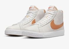 Nike Blazer Mid 77 White, Nike Sb Zoom Blazer Mid, Cognac Shoes, Nyjah Huston, Nike Sb Zoom Blazer, Nike Sb Blazer, Nike Original, Nike Sb Zoom, Basket Vintage