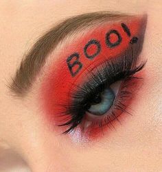 Hallowen Schminke, Halloween Eyeshadow, Halloween Makeup Clown, Devil Makeup, Uhyggelig Halloween