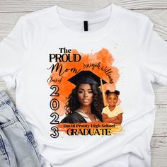 "Graduation T Shirt Design, Editable in canva, 2023 Graduation Proud Mom,Dad, Family Shirt, School Graduation Tee, Instant Download #GRDT Matching items here https://www.etsy.com/your/shops/mzcreativedesign23/tools/listings/query:grdt,stats:true Preview other shop items here https://www.etsy.com/your/shops/mzcreativedesign23/tools/listings/stats:true Preview Design Here https://tinyurl.com/4ebpw4m5 This listing is for DIGITAL TEMPLATE **NO PHYSICAL PRODUCT WILL BE SENT** Hello and Welcome to my Shop! This template are in digital format for you to download and edit yourself. It's so easy to use and there's no need to download any software to use it, simply edit and print as many as you like! HOW DOES IT WORK? ------------------------------ Once you have placed your order you will receive a Pride Ideas, Graduation Shirts For Family, Dtf Designs, Grad Shirts, Kids Graduation, 2023 Graduation, Hair Twist, Twist Styles, Senior Graduation