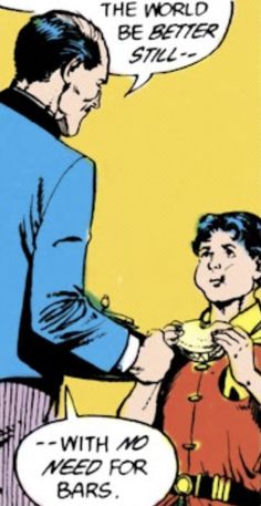 a comic strip with an image of a man handing something to a woman's hand