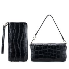 Black Womens Genuine Leather Long Wallet Zip Around Credit Card Holder Handbags 100% Brand New and High Quality Material: Genuine Leather Color: Black Size:  width: 10cm / 3.94inch, Length: 20cm / 7.87inch, Thickness: 3cm / 1.18inch. Please allow 1-2mm difference by hand measurement. Package:  1 piece long wallet.  PaymentDelivery detailsFeedback and ReturnContact us Payment 1.We accept Paypal Only. 2.All major credit cards are accepted through secure payment processor Paypal. 3.Payment must be Leather Long Wallet, Quality Handbags, Money Clip Wallet, Zipper Wallet, Credit Card Holder, Long Wallet, Clutch Handbag, Fashion Handbags, Leather Fashion