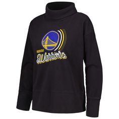 The Women's Levelwear Black Golden State Warriors Sunset Pullover Sweatshirt is the perfect way to show your support for the Golden State Warriors. This midweight sweatshirt is made from a soft cotton and polyester blend, making it comfortable to wear all day long. The asymmetrical open slits on the back, banded bottom hem, and sleeve cuffs add a touch of style, while the dropped shoulders and French Terry lining provide extra warmth. The oversized design and screen-printed graphics make this sw Golden State Warriors, Golden State, The Golden, Pullover Sweatshirt, French Terry, Nordstrom, Screen, Fan, Sweatshirts