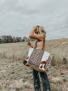 Western Bags Purses, What I Like About You, Western Bag, Cowgirl Accessories, Western Purses, Cowhide Bag, Weekend Travel Bags, Overnight Bags, Boho Leather