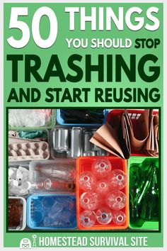 the cover of 50 things you should stop trashing and start reusing