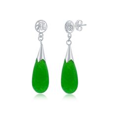 in stock Green Teardrop Dangle Earrings, Green Pierced Teardrop Dangle Earrings, Teardrop Jade Earrings, Green Drop Earrings, Pierced, Green Pierced Drop Earrings, Stylish Earring, Online Earrings, Jade, Dangle Earrings