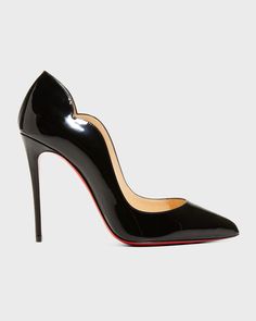 Christian Louboutin Hot Chick 100 Patent Red Sole High-Heel Pumps Christian Louboutin Shoes For Women, Feminine Shoes, Red Louboutin, Junior Prom, Christian Louboutin Heels, Louboutin Heels, Christian Louboutin Women, Gilded Age, Red Sole