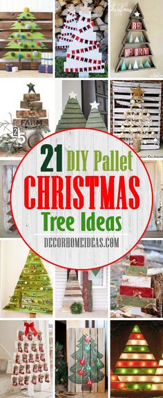 diy pallet christmas tree ideas that are easy to make and great for decor