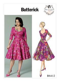 a women's dress and jacket sewing pattern, butterick 80 - 1210