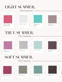 Types Of Body Shapes, Soft Summer Color Palette, Dark Summer