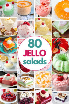 80 Best Jello Salad Recipes Low Carb Jello Dessert, Jello Salad Recipes, Layered Jello Recipe, Special Salad, Blueberry Jello Salad, Jello Deserts, Jello Pretzel Salad, Jelly Salad, Sweet Salad