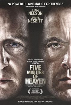 the movie five minutes of heaven features two men looking at each other, one with blue eyes