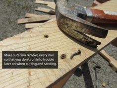 a piece of wood that has some tools on top of it with a quote about making sure you remove every mallet so that you don't run into trouble