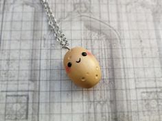 "Potato necklace best friend gifts Kawaii Potato jewelry BFF necklace Food jewelry friendship gift Sweet food charm Potato gift This sweet potato necklace is a very adorable and funny best friend gift. It is an amazing way to show your feelings to your friend for any special occasion. The potato charm is made entirely by hand from polymer clay. The size of the charm is approx 2.2 cm/ 0.9\" You can order one, two or three necklaces and can choose the size and material of the chain. PLEASE NOTE: T Kawaii Pendant Jewelry For Gifts, Kawaii Pendant Jewelry Gift, Kawaii Pendant Jewelry As A Gift, Cute Pendant Necklace For Birthday Gift, Cute Handmade Necklaces For Friendship, Cute Pendant Charm Necklace For Gift, Cute Pendant Jewelry For Best Friend Gift, Cute Pendant Necklace For Friendship, Cute Friendship Pendant Necklace