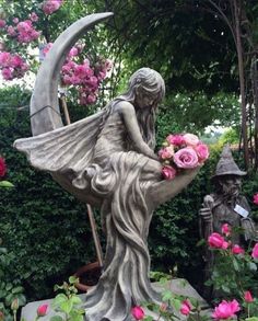 Fairy Statues, Outdoor Garden Statues, Angel Statues, Going Out Of Business, Kew Gardens, Garden Statues, Dream Garden, 그림 그리기, Yard Art