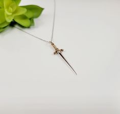 🚚 Spend $35+ to Unlock Free Shipping! (US residents Only)🚚 ~ Sterling Silver Sword Necklace~ ❇️ Type: Charm/Pendant ❇️ Pendant Size: 25X19MM ❇️ Chain Lengths: 16" or 18" ❇️ Chain Options: Silver or 14K Gold Filled ❇️ Material: 925 Sterling Silver ❇️ Style: Dainty October Jewelry, Dope Jewelry, Girly Jewelry, Dream Jewelry, Necklace Sterling Silver, Pretty Jewellery, Necklace For Women, Piercing Jewelry, Cute Jewelry