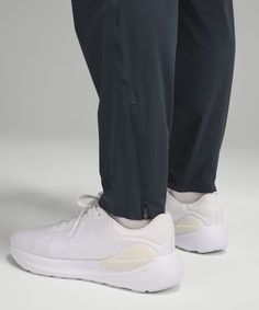 Give It Your All. These Versatile Pants Are Designed For Maximum Comfort And Zero Distractions As You Stretch, Sprint, And Lift. Designed For Running And Training. Streamlined Fit Gives Glutes And Thighs Breathing Room, Then Tapers To Hem:intended To Sit At Ankle For 32"-34" Inseam. Zippered Hand Pockets With Hidden Phone Sleeve. Internal Drawcord. Zippered Hems. | Pace Breaker Pant Regular Lululemon Full-length Bottoms With Elastic Waistband, Lululemon Relaxed Fit Full Length Pants, Lululemon Casual Full-length Pants, Casual Full-length Lululemon Pants, Casual Full Length Lululemon Pants, Sporty Lululemon Pants With Side Pockets, Lululemon Wide-leg Pants With Elastic Waistband, Lululemon Relaxed Fit Full Length Bottoms, Lululemon Wide Leg Pants With Elastic Waistband