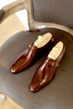 Gucci Men Shoes Loafers Leather Monk Strap Dress Shoes, Oxford Shoes Style, Monk Strap Shoes, Business Shoes, Man Fashion, Well Dressed Men