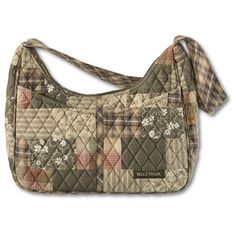 PRICES MAY VARY. Woodland Country Patchwork: An authentic quilted patchwork made from six fabrics in plaids, stripes, solids, and florals. 100% cotton fabrics feature an earthy, rustic palette of taupe, tan, and burgundy. Handbags and wallets are lined with 100% cotton. Sized Just Right: Not too big and not too small, the Blakely quilted purse measures 11" wide, 9.5” high at the sides (7" in the middle), and 4" deep. It’s the perfect size hobo-style pocketbook to carry everything you need, and t Rustic Palette, Quilted Purse, Quilted Patchwork, Phone Wristlet, Fabric Handbags, Quilted Wallet, Fabric Purses, Quilted Purses, Hobo Shoulder Bag