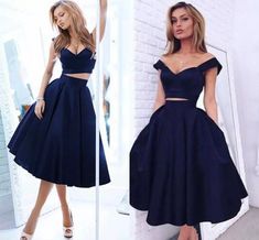 Sexy Two Pieces Navy Short Cheap Homecoming Dresses,SF0073 on Storenvy Navy Blue Prom Dresses, Cheap Homecoming Dresses, Prom Dresses 2018, Satin Cocktail Dress, Short Homecoming Dress, Piece Prom Dress, Prom Dresses Blue, Prom Dresses Short, Party Gowns