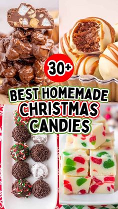 the best homemade christmas candies are on display