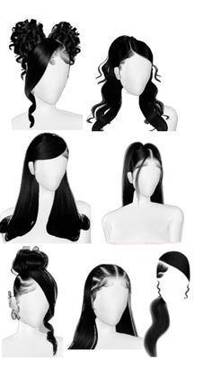 Easy Hairstyles For Straight Hair Medium, Imvu Hairstyles Straight, Hairstyles Imvu, Imvu Hairstyles, Virtual Hairstyles, Curl Hair With Straightener, Y2k Hairstyles, Bold Hair Color