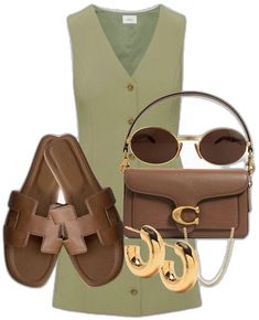 Brown Summer Outfits, Italian Honeymoon, Teens Outfits, Outfit Verano, Trend Outfit, Outfit Autumn, Mode Zara, Outfit Styling