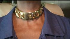 Gold Chunky 31mm Heavy Choker Necklaces Collar Necklace - Etsy Heavy Choker Necklace, Matte Jewelry, Neck Rings, Choker Collar Necklace, Choker Collar, Hip Hop Jewelry, Choker Necklaces, Trendy Jewelry, Atlanta Ga