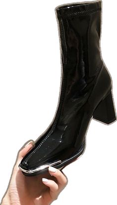 Boots 2020, Thick Heel, Motorcycle Boots, Thick Heels, Fashion Casual, High Heel, Black Boots, Women's Shoes, Casual Fashion