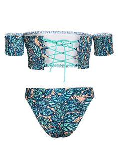 Sku CY-!50985 Material Nylon Lining Nylon Style Bralette Feature Printed Occasion Beach , Hot Springs , Swimming Pool Type Bikini Swimsuit Color SAME AS PICTURE Size S,M,L,XL Size Chart Please consult the size chart we provide for this item's measurements to help you decide which size to buy. Please note: There may be 1-3cm differ due to manual measurement. CMINCH Bust Waist S 66 70 M 70 74 L 74 78 XL 78 82 Nylon Bandeau Swimwear For Vacation, Bandeau Nylon Swimwear For Beach, Nylon Bandeau Swimwear For Beach, Nylon Bandeau Swimwear, Fitted Tropical Nylon Swimwear, Tropical Nylon Swimwear For Vacation, Tropical Style Nylon Swimwear For Vacation, Bandeau Nylon Swimwear For Beach Season, Nylon Bandeau Swimwear For Beach Season