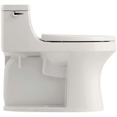 Searching for a toilet that combines modern design with practical features? The Kohler K-5172-95 one-piece elongated toilet with left-hand trip lever offers a sleek and low-profile design, perfect for enhancing any bathroom’s aesthetic. Its seamless one-piece construction ensures easy cleaning while showcasing a sophisticated ice grey finish that complements various styles.This toilet features a compact elongated bowl, providing extra comfort without taking up more space than a standard round-front bowl. The Comfort Height feature delivers chair-height seating, making it easier for most adults to sit down and stand up. With a 1.28 gallons per flush (gpf) rating, it offers powerful performance while conserving water, making it eligible for consumer rebates in some areas.Practicality meets i Serene Bathroom, Elongated Toilet, S Aesthetic, Toilet Design, Chair Height, One Piece Toilets, Water Conservation, Neat And Tidy, Bathroom Toilets