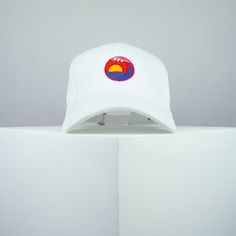 Sunset wave cotton twill baseball cap with a blue, orange, yellow, red & white embroidered design. Top your look with Hatty Hats Embroidery embroidered baseball caps. Embroidered with love <3 in the United Kingdom. ♥ Baseball cap with sunset wave embroidered design. ♥ One size fits all unisex hat with adjustable strap at rear. ♥ 100% Cotton twill fabric. ♥ Hat colour available in: Grey / Green / White / Black / Red / Beige / Blue / Navy / Olive Green / Burgundy. ♥ Designed by & exclusive to Hatty Hats Embroidery. ♥ Embroidered in the United Kingdom. View our full assortment of hats here - https://www.etsy.com/uk/shop/HattyHatsEmbroidery 🚚🌎 Free UK shipping on all orders + Free worldwide shipping on orders over $35 / £35 White Cotton Baseball Cap With Logo Patch, Beach Baseball Cap With Embroidered Logo, White Cotton Trucker Hat With Logo Patch, Retro Dad Hat With Curved Bill For Summer, Retro White Six-panel Trucker Hat, White Snapback Hat With Curved Visor For Summer, White Curved Visor Snapback Hat For Summer, White Cotton Fitted Hat With Curved Bill, Retro White Hat With Logo Patch