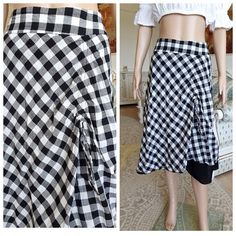 "womens skirt Vintage Gingham skirt plaid skirt skater Skirt black white Skirt Boho Skirt Midi Skirt 2XL Houndstooth Skirt 100%-cotton height of the woman in the photo - 180 cm Please refer to photos for details of condition. Condition: very good vintage Measurements: Length: 71 cm/27.9\" Waist: 98cm/38.6\" Hips: FREE Size: 2XL note The color on the pictures may vary due to monitor settings and light reflections. Ready to ship Please do not hesitate to contact with me for any questions. Thank yo Summer Plaid Pleated Skirt, Casual Fitted Gingham Skirt, Fitted Gingham Mini Skirt For Summer, Black Houndstooth Skirt For Spring, Spring Black Houndstooth Skirt, Casual Gingham Mini Skirt For Summer, Spring Plaid Skirt, Summer Plaid Mini Skirt, Fitted Gingham Skirt For Summer