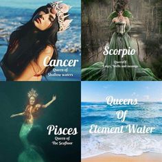 Elemental Witchcraft, Zodiac Witch, Elemental Magick, Pisces Aesthetic, Divine Spirit, Astrology Aesthetic, Water Magic, Zodiac Signs Chart, Zodiac Elements