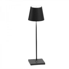 a black lamp on a white background