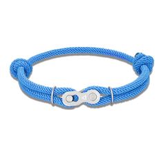 Cycolinks Adjustable Split Link Bracelet - Cycolinks Casual Blue Durable Bracelets, Adjustable Durable Silver Bracelet, Blue Adjustable Chain Bracelet For Everyday, Blue Adjustable Everyday Bracelets, Everyday Blue Bracelet With Adjustable Chain, Casual Durable Silver Jewelry, Blue Adjustable Bracelets For Everyday Wear, Modern Adjustable Blue Braided Bracelets, Modern Adjustable Blue Braided Bracelet