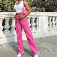 Inseam 32.5”; Leg Opening -10.25”; Rise-11.5” Black High Waisted Pants, White High Waisted Jeans, Pant Jeans, High Waisted Wide Leg Jeans, Cropped Denim Pants, Dark Wash Flare Jeans, The Boogie, Zara Jumpsuit, Kick Flare Jeans