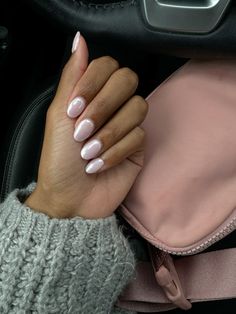 Milky White Pink Chrome Nails, Pink White Chrome Nails, Light Pink With White Chrome Nails, White Nails With Pink Chrome, Pink Nails White Chrome, Milky Pink Nails Chrome, Milky White With Chrome Nails, Light Pink With Chrome, Baby Pink Nails With Chrome