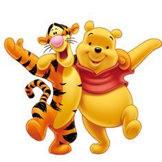 winnie the pooh and tigger dancing together