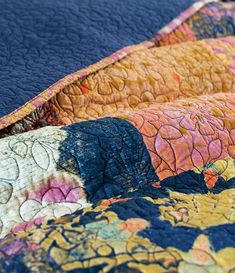 Poetic Wanderlust Tracy Blue Multi Floral Patterned Porter Livia Quilt | Dillard's Patchwork Quilts Bohemian, Floral Quilt Bedding, Bedspread Ideas, Eclectic Bedding, Bright Bedding, Boho Bedrooms, Anthropologie Bedding, Scandinavian Design Bedroom, Simple Bedroom Decor