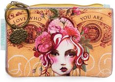 Papaya Art Rose Small Coin Purse Papaya Art, Small Coin Purse, Summer Boho, Oil Cloth, Coin Purses