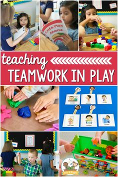 teaching teamwork in play with pictures and instructions