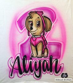 a t - shirt with a dog on it that says,'algarn '