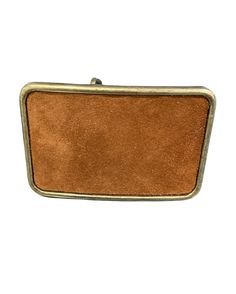 A brown suede belt buckle is a fall wardrobe necessity.  It compliments any outfit and especially looks great with a pair of jeans and boots. The rectangular shaped buckle is designed in either antique brass or antique silver tone.  Pair it with an interchangeable snap belt to style any outfit. The buckle can snap easily on and off to change the look of any outfit.  The belt is not included and may be purchased for an additional cost.  The buckle fits belts up to 1 1/2 inches or 38 mm wide. The Western Cowgirl Style, Cowboy Buckle, Cowboy Belt Buckles, Leather Belt Buckle, Handmade Leather Belt, Cowboy Belt, Western Belt Buckles, Silver Belt Buckle, Western Belt