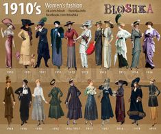 10s Fashion, Fashion 1910, 1900 Fashion, 1910s Fashion